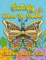 Butterfly Colour By Number Coloring Book For Kids