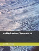 World Vedic Calendar/Almanac 2021 C.E.