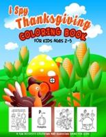I Spy Thanksgiving Coloring Book for Kids Ages 2-5