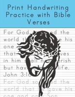 Print Handwriting Practice With Bible Verses
