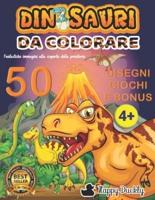 Dinosauri da colorare: Fantastiche immagini alla scoperta della preistoria. Scopri le attività e i bonus per allenare la creatività. Libro di 108 pagine per bambini da 6 a 10 anni