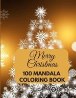 100 Mandala Coloring Book Merry Christmas