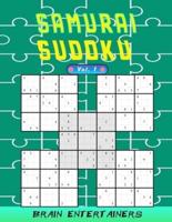 Samurai sudoku Vol. 1: 100 Adult samurai Puzzles Activity Book to Keep Your Brain Young. and hours of pure fun .