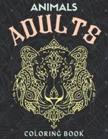Animals Adults Coloring Book