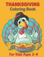 Thanksgiving Coloring Book for Kids Ages 2-6