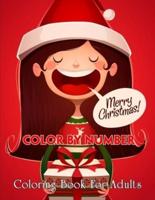 Merry Christmas Color By Number Coloring Book For Adults