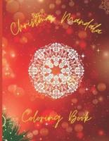 Merry Christmas Mandala Coloring Book