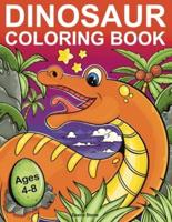 Dinosaur Coloring Book for Kids: 50 Cute, Unique Coloring Pages   Great Gift For Boys & Girls, Ages 4-8