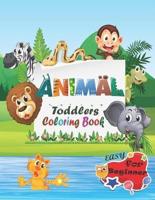 Animal Toddler Coloring Book Easy For Beginner