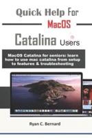 Quick Help For MacOS Catalina Users
