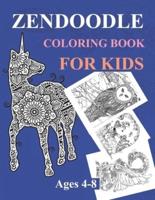 Zendoodle Coloring Book For Kids Ages 4-8