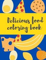 Delicious Food Coloring Book