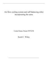 Air Flow Cooling System and Self Balancing Robot Incorporating the Same