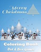 Christmas Coloring Book With Dot & Box Games