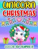 Unicorn Christmas Color By Number