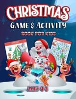 Christmas Game and Activity Book For Kids Ages 4-8