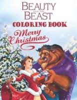 Beauty and The Beast Coloring Book Merry Christmas