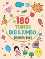 +180 Things Big & Jumbo Coloring Book