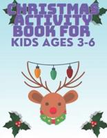 Christmas Activity Book for Kids Ages 3 - 6