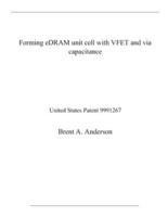 Forming eDRAM Unit Cell With VFET and Via Capacitance