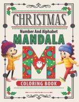 Christmas Number and Alphabet Mandala Coloring Book