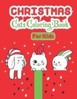 Christmas Cats Coloring Book For Kids