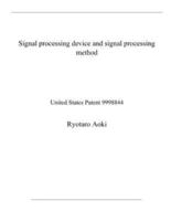 Signal Processing Device and Signal Processing Method