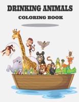 Drinking Animals Coloring Book