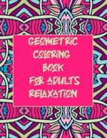 Geometric Coloring Book for Adults Relaxation