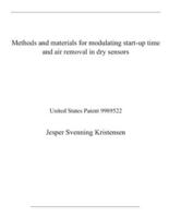 Methods and Materials for Modulating Start-Up Time and Air Removal in Dry Sensors