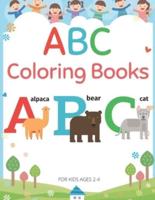 ABC Coloring Books For Kids Ages 2-4