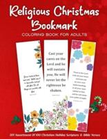 Religious Christmas Bookmark Coloring Book For Adults