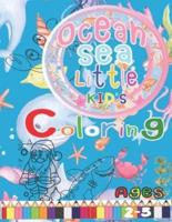 Ocean Sea Little Kid's Colorring Ages 2-5