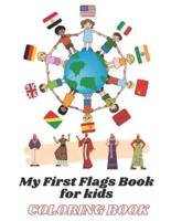 My First Flags Book for Kids Coloring Book