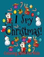 I Spy Christmas Coloring Book for Kids