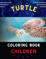 Turtle Coloring Book Children