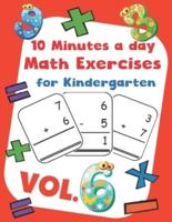 10 Minutes a Day Math Excercise for Kindergarten Vol.6