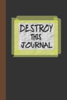 Destroy This Journal