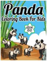 Panda Coloring Book For Kids Ages 4-8