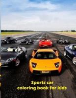 Sports Car Coloring Book for Kids