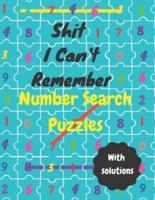 Shit I Can't Remember Number Search Puzzles
