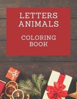 Letters Animals Coloring Book