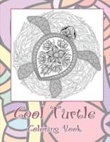 Cool Turtle - Coloring Book