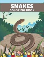 Snakes Coloring Book: Detailed Reptiles Illustrations to Color and Relax