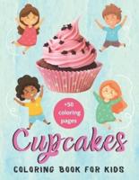 Cupcakes Coloring Book For Kids