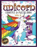 Unicorn Coloring & PUZZLE BOOK