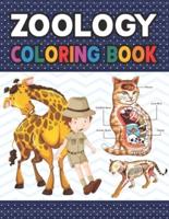 Zoology Coloring Book: Collection of Simple Illustrations of Zoology. Simple Animal Body Parts For Children. Dog Cat Horse Frog Bird Anatomy Coloring book. Vet tech coloring books. Handbook of Zoology Students & Teachers.