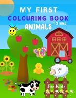 My First Colouring Book Animals for Kids 1-3 Ages