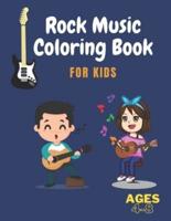 Rock Music Coloring Book for Kids Ages 4-8