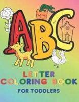 ABC Letter Coloring Book for Toddlers
